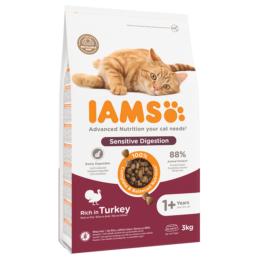 IAMS for Vitality Sensitive Digestion Adult & Senior mit Truthahn - 3 kg von Iams