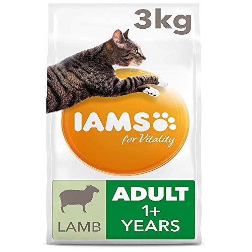 Iams 189131/449 for Vitality Adult Katzenfutter trocken mit Lamm 3kg von Iams