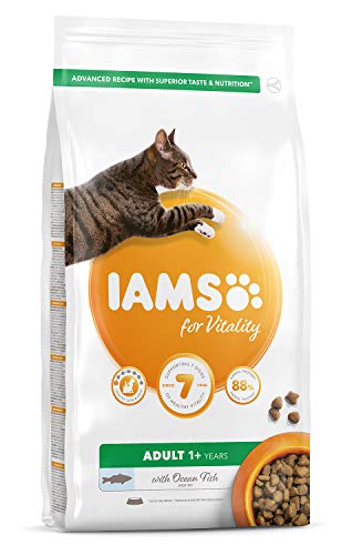 Iams Adult Vitality Ozean Fisch Katzen Trockenfutter (2kg) (kann variieren) von Iams