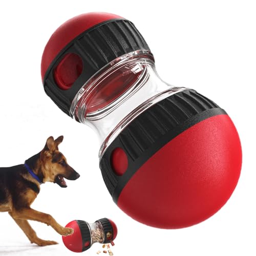 Futterball Für Hunde, Schnüffelball Für Hunde,interaktives Hundespielzeug Futter, Hundespielzeug Unzerstörbar,Slow Feeder Hundenapf, Hundespielzeug Intelligenz, Für Große Mittlere Kleine Hunde-Red von IbdrY