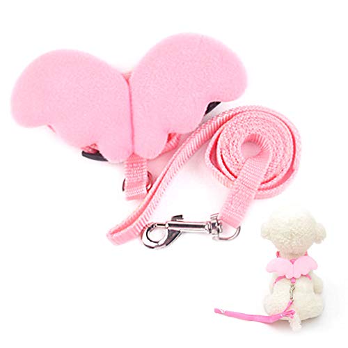 Icecode Katzenleine mit Engelsflügeln, Nylon-Gurt, verstellbare Leine, ideal für Kätzchen, Rosa Icecode Katzenleine mit Engelsflügeln, Nylon-Gurt, verstellbare Leine, ideal für Kätzchen, Rosa von Icecode