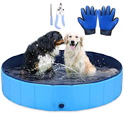 Icelus 140 * 30 cm Hundepool,Faltbarer Hunde Planschbecken Swimmingpool Katzen Hundebadewanne Pool Für Hund Katze PVC Rutschfester Haustier Badewan Icelus 140 * 30 cm Hundepool,Faltbarer Hunde Planschbecken Swimmingpool Katzen Hundebadewanne Pool Für Hund Katze PVC Rutschfester Haustier Badewan von Icelus