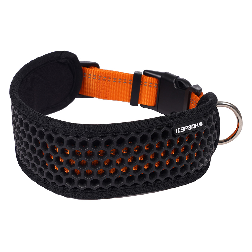 Icepeak Pet® Comb Halsband, orange - Größe L: 40 - 60 cm Halsumfang, 60 mm breit von Icepeak Pet