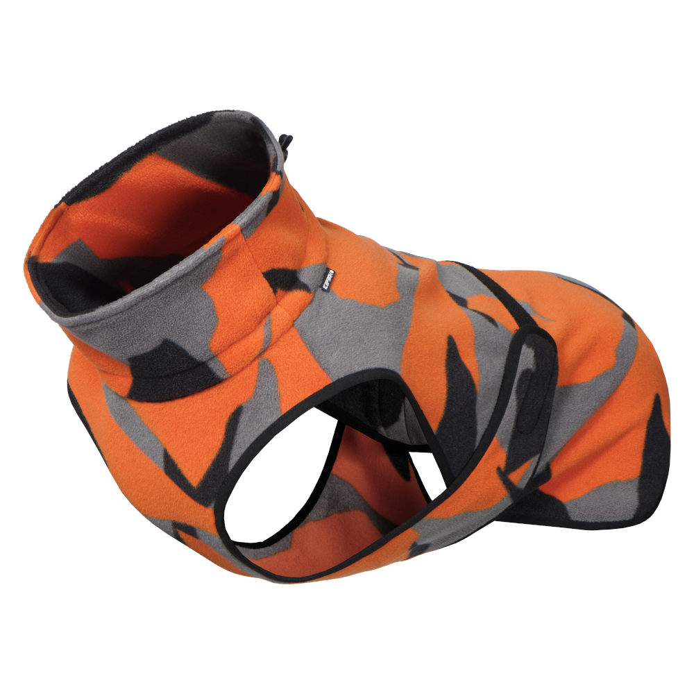 Icepeak Pet Fleecejacke, schwarz/orange - ca. 32 cm Rückenlänge (Größe S) von Icepeak Pet