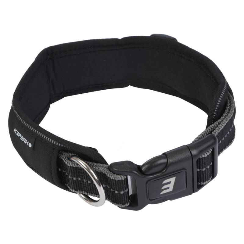 Icepeak Pet Halsband Highway Soft, schwarz - Größe S: 25 - 35 cm Halsumfang, 20 mm breit von Icepeak Pet