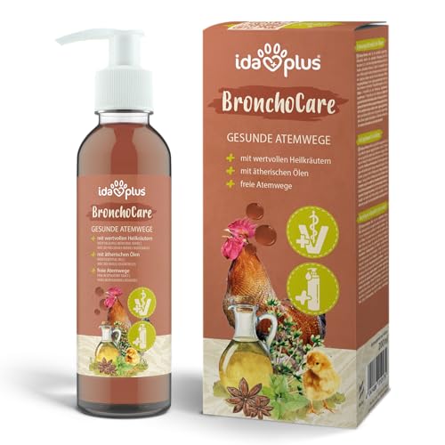 Ida Plus BronchoCare 200 ml für Hühner & Küken - unterstützt zielgerichtet die Atemwege - optimale Unterstützung gegen Hühnerschnupfen - beugt Mängeln vor - mit wertvollen ätherischen Ölen von Ida Plus