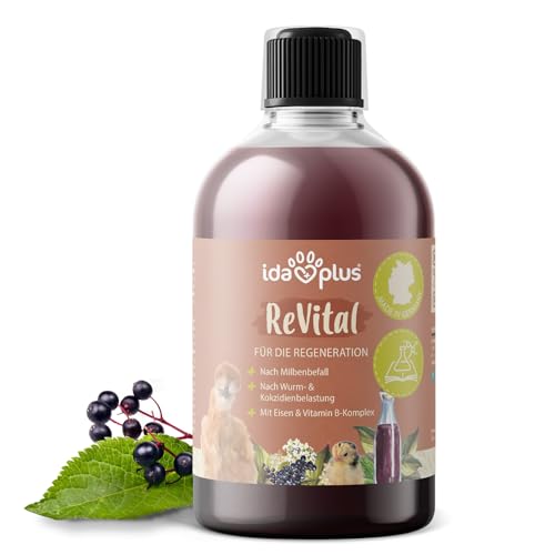 Ida Plus – Reha-Elixier 500ml – zur Fütterung nach Anti Milben & Wurmkur Behandlung – optimale Regeneration nach Milben-, Wurm- & Kokzidienbefall bei Hühnern & Geflügel – mit Eisen & Vitamin B-Komplex von Ida Plus