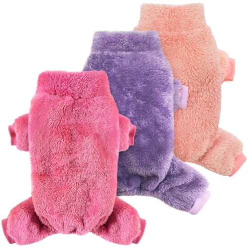 Idepet 3er-Pack flauschiger Samt-Hunde-Pyjama, Plüsch-Hundepullover, Einteiler, weiche Haustierkleidung, Winter-Outfit, Hunde-Pyjama, Welpenanzug, Katzenmantel, Größe S Idepet 3er-Pack flauschiger Samt-Hunde-Pyjama, Plüsch-Hundepullover, Einteiler, weiche Haustierkleidung, Winter-Outfit, Hunde-Pyjama, Welpenanzug, Katzenmantel, Größe S von Idepet