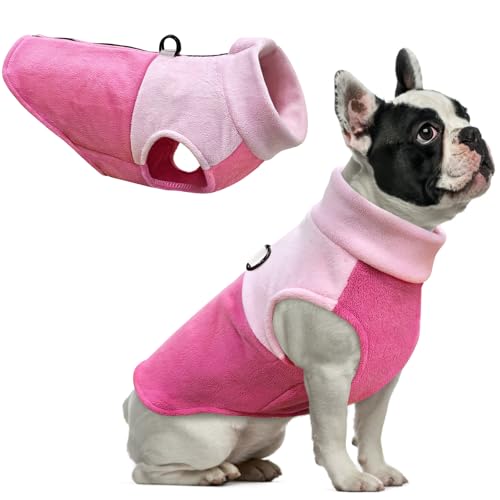 Idepet Hunde-Fleece-Weste, Pullover, mit Reißverschluss, warmer Pullover, Hundejacke mit D-Ring-Leine, Wintermantel, kaltes Wetter, Haustierpullover, Kapuzenpullover für kleine, mittelgroße Hunde, Idepet Hunde-Fleece-Weste, Pullover, mit Reißverschluss, warmer Pullover, Hundejacke mit D-Ring-Leine, Wintermantel, kaltes Wetter, Haustierpullover, Kapuzenpullover für kleine, mittelgroße Hunde, von Idepet