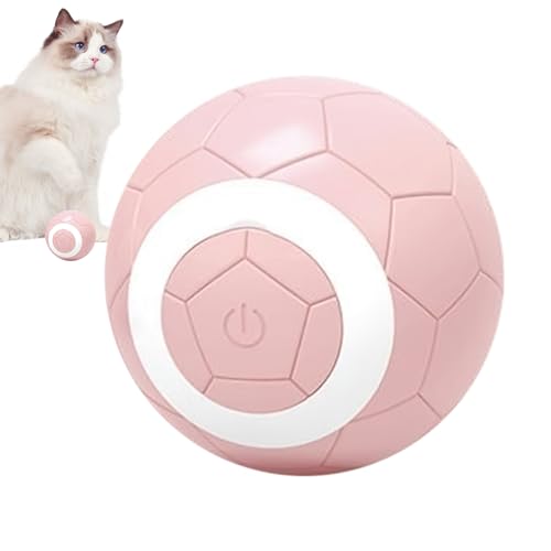 Idezek Aktiver rollender Ball - Bissfestes Silikon-Rollball-Katzenspielzeug mit Katzenminze-Aufbewahrung,Intelligentes interaktives Hundespielzeug gegen Langeweile, lustiger beweglicher Ball von Idezek