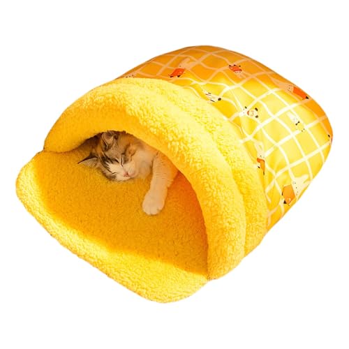 Idezek Katzenbett mit Kapuze, Katzenhöhle - Pantoffelförmige Kätzchen-Wärmebetten,Weiches, faltbares Katzenhaus, Bezauberndes, halbgeschlossenes, warmes Schlafkorbbett für Katzen und kleine Hunde Idezek Katzenbett mit Kapuze, Katzenhöhle - Pantoffelförmige Kätzchen-Wärmebetten,Weiches, faltbares Katzenhaus, Bezauberndes, halbgeschlossenes, warmes Schlafkorbbett für Katzen und kleine Hunde von Idezek