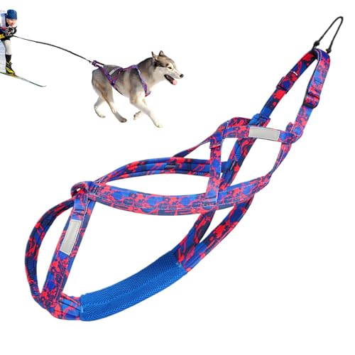 Idezek Zuggeschirr für Hunde, großes Hundegeschirr - Reflektierendes Hundegeschirr, Mehrzweck-Brustgeschirr für Hunde - Outdoor-Hundeseil, Flexibles Hundetrainingsseil zum Rodeln, Spazierengehen im Idezek Zuggeschirr für Hunde, großes Hundegeschirr - Reflektierendes Hundegeschirr, Mehrzweck-Brustgeschirr für Hunde - Outdoor-Hundeseil, Flexibles Hundetrainingsseil zum Rodeln, Spazierengehen im von Idezek