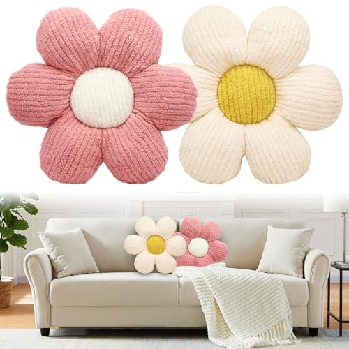 Idota 2 Stück Blumenkissen, 40 x 40 cm Kissen Blumen Niedliche Dekor Kissen Kinderzimmer Tatami Blumenförmiges Blumensitzkissen Plüsch Bodenkissen Weiches Blütenblattkissen für Auto Bett Sofa Boden Idota 2 Stück Blumenkissen, 40 x 40 cm Kissen Blumen Niedliche Dekor Kissen Kinderzimmer Tatami Blumenförmiges Blumensitzkissen Plüsch Bodenkissen Weiches Blütenblattkissen für Auto Bett Sofa Boden von Idota