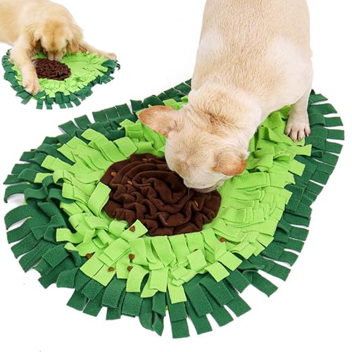 Hund Snuffle Matte, 20.9x27.2 Interaktive Kaninchenfuttermatte, Nicht-Slip-Hund-Behandlung, Fruchtform-Anreicherung Spielzeug für Futterfertigkeiten, Stressfreisetzung von Iewroyt