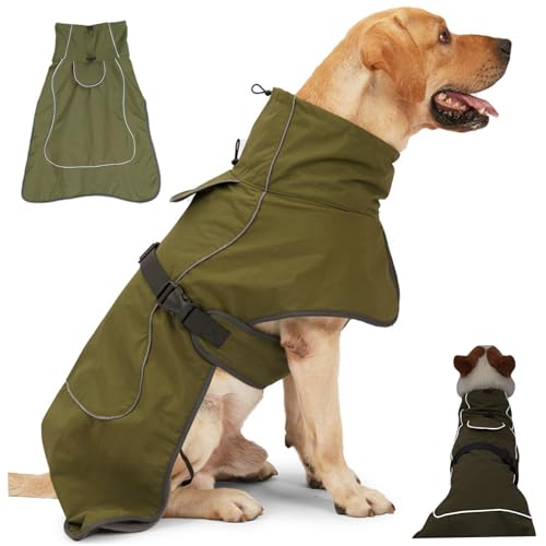 Hunde Wintermantel Hund verdickte Hochkragen Winterjacke mit reflektierenden Streifen Winddicht und wasserdicht Verstellbarer Schicht mit Traktionsöffnung für 7, 5-11 kg Hunde Hunde Wintermantel Hund verdickte Hochkragen Winterjacke mit reflektierenden Streifen Winddicht und wasserdicht Verstellbarer Schicht mit Traktionsöffnung für 7, 5-11 kg Hunde von Iewroyt