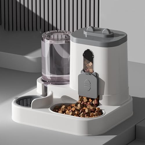 Automatischer Futterspender Katze, Futternapf Katze Mit Trinkwasserspender, Stationärer Katzenfutter Automat, Futterautomat Für Kleine Mittelgroße Hunde Katzen Automatischer Futterspender Katze, Futternapf Katze Mit Trinkwasserspender, Stationärer Katzenfutter Automat, Futterautomat Für Kleine Mittelgroße Hunde Katzen von Ihdjasg