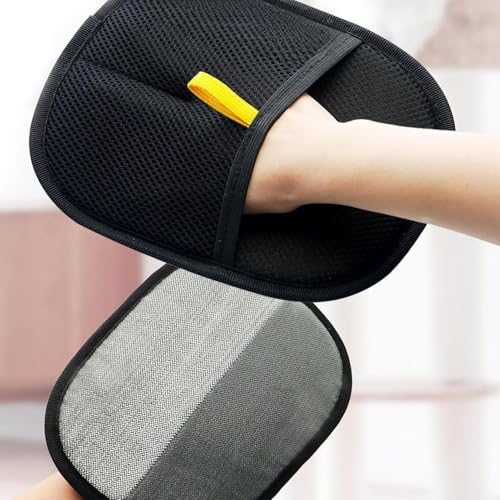 Ihdjasg 2 Stück Haustier Haarentferner Handschuhe, Wiederverwendbares Handschuh Entfernung Von Tierhaaren, Doppel-Seite Hundewäsche Pflege, Sanfte Haustierhaarstatische Entfernerhandschuhe von Ihdjasg