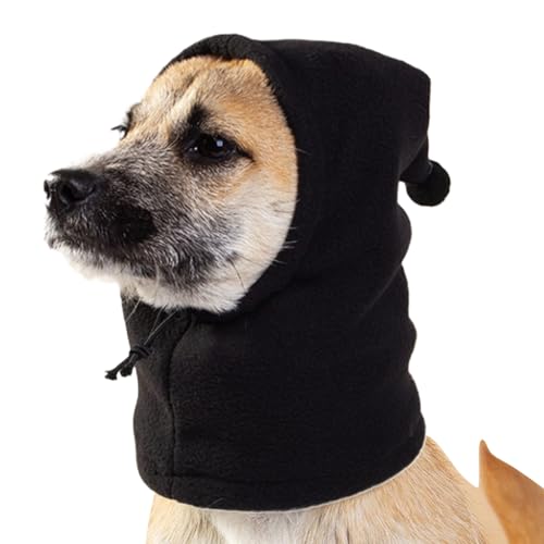 Ihdjasg Beruhigende Hundehaube, Hunde-Snood-Kopfwickel | Wintermütze, weiches und bequemes Design,Dicker und Warmer Wintermützen-Hundeohrschutz zum Wandern Camping von Ihdjasg