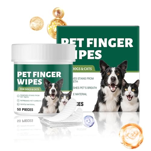 Ihdjasg Hundezahnreinigungstücher,50 Stück Katzen Fingerzahnbürste | Mundgeruch Entferner,Für Unterwegs Zuhause Draußen Drinnen Ihdjasg Hundezahnreinigungstücher,50 Stück Katzen Fingerzahnbürste | Mundgeruch Entferner,Für Unterwegs Zuhause Draußen Drinnen von Ihdjasg
