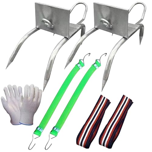 Ihdjasg Katzen Kletterkrallen Für Bäume | Katzenschuh Baumklettersteige,Rutschschutz Ausrüstung Mit Verstellbarem Gurt Für Forstwirtschaft Obstpflücken BAU Jagd Ihdjasg Katzen Kletterkrallen Für Bäume | Katzenschuh Baumklettersteige,Rutschschutz Ausrüstung Mit Verstellbarem Gurt Für Forstwirtschaft Obstpflücken BAU Jagd von Ihdjasg