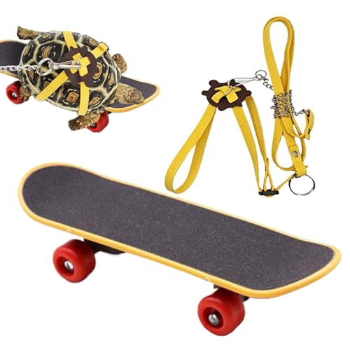 Ihdjasg Schildkröten Skateboard Leine | Geschirr Und Skateboard Für Kleine Haustier-Schildkröten - Verstellbares Reptilien-Zubehör Für Chamäleons, Bartagamen Und Kleine Leguane Ihdjasg Schildkröten Skateboard Leine | Geschirr Und Skateboard Für Kleine Haustier-Schildkröten - Verstellbares Reptilien-Zubehör Für Chamäleons, Bartagamen Und Kleine Leguane von Ihdjasg