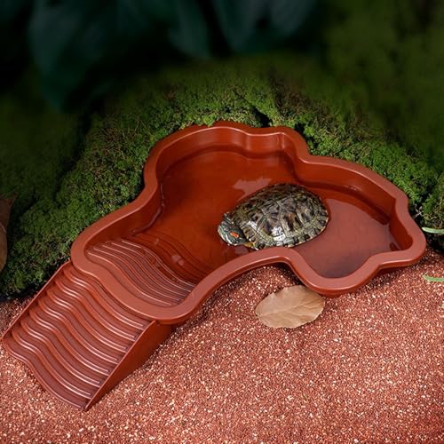 Ihdjasg Schildkröten Wasserbecken, Reptilien Teichschale Teichwanne, Schildkröten Terrarium Zubehör, Mit Rampe Und Sonnenplattform, Für Schlange, Bartagamen, Schildkröte, Gecko Ihdjasg Schildkröten Wasserbecken, Reptilien Teichschale Teichwanne, Schildkröten Terrarium Zubehör, Mit Rampe Und Sonnenplattform, Für Schlange, Bartagamen, Schildkröte, Gecko von Ihdjasg