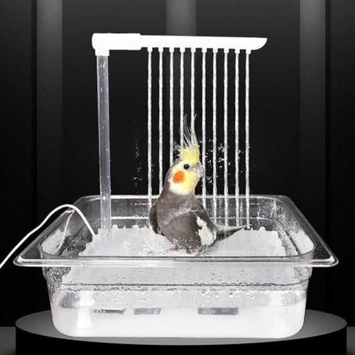 Ihdjasg Vogeldusche Wellensittich, Automatische Vogelbadewanne, Badewanne Nymphensittiche, Vogel Dusche Mit Mehreren Wasserhähnen, Für Kleine Haustiere Sittiche Graupapageien Ihdjasg Vogeldusche Wellensittich, Automatische Vogelbadewanne, Badewanne Nymphensittiche, Vogel Dusche Mit Mehreren Wasserhähnen, Für Kleine Haustiere Sittiche Graupapageien von Ihdjasg