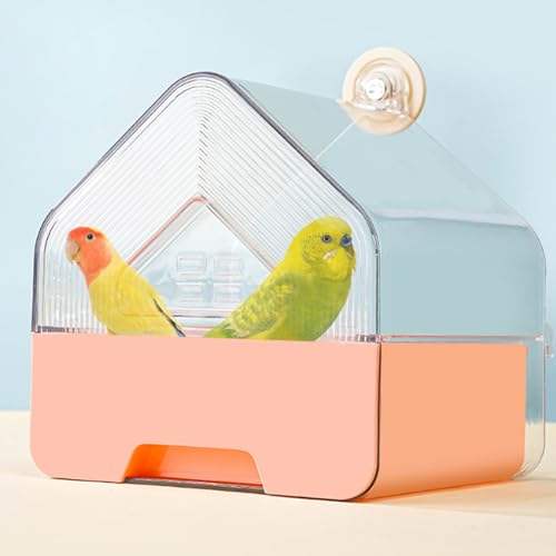Transparente Vogelhäuschen Herausziehen, Externe Vögel Käfig Feeder, Reinigung Von Haustierversorgungen Cockatiel Vogelbadewanne, Vogelkäfig Duschschachtel Für Kanarische Cockatiel Finch Transparente Vogelhäuschen Herausziehen, Externe Vögel Käfig Feeder, Reinigung Von Haustierversorgungen Cockatiel Vogelbadewanne, Vogelkäfig Duschschachtel Für Kanarische Cockatiel Finch von Ihdjasg