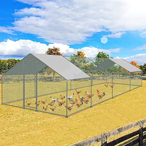 Ikodm Freilaufgehege Hühnerstall 3 x 8 x 2m mit Schloss,PVC-beschichtetes Schatten Dach,Verzinkter Stahlrahmen,für Hühnerkäfig Geflügelstall Vogelkäfig Kleintiere Ikodm Freilaufgehege Hühnerstall 3 x 8 x 2m mit Schloss,PVC-beschichtetes Schatten Dach,Verzinkter Stahlrahmen,für Hühnerkäfig Geflügelstall Vogelkäfig Kleintiere von Ikodm