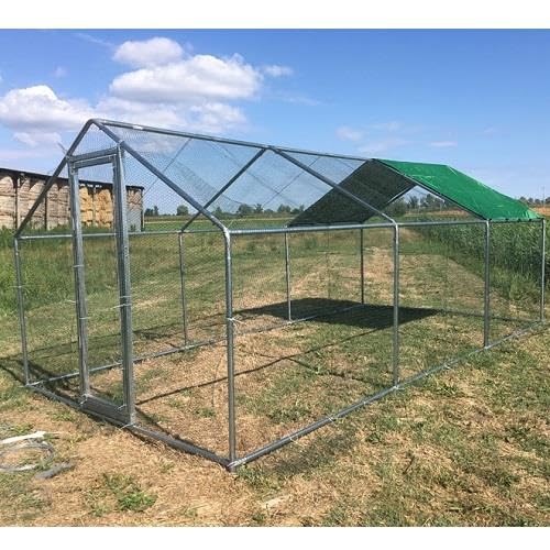 Gartenzaun für Hoftiere, 6 x 3 m, Modell XL Abdeckung 2 x 3 m von Il Verde Mondo