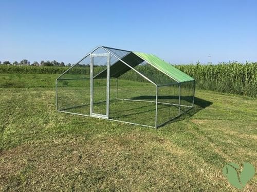 Gartenzaun für Hoftiere 4 x 4 | Modell L Abdeckung 2 x 4 m von Il Verde Mondo