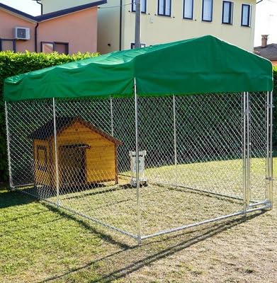 Hundebox Modell Lilli Gehege 3,96 x 2,28 Bedeckt ohne Futternapfhalter von Il Verde Mondo