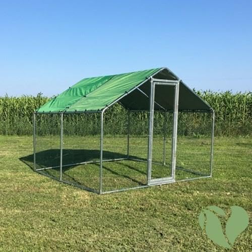 Il Verde Mondo Gartenzaun für Haustiere und Hof, 3 x 3 m, Modell M, Abdeckung 3 x 3 m von Il Verde Mondo