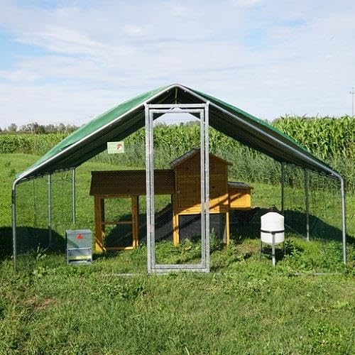Set für Hühnerstall Padovana Plus | Gehege + Hühnerstall + automatische Tränke + Futterstation | 4 x 4 Meter Abdeckung Set für Hühnerstall Padovana Plus | Gehege + Hühnerstall + automatische Tränke + Futterstation | 4 x 4 Meter Abdeckung von Il Verde Mondo