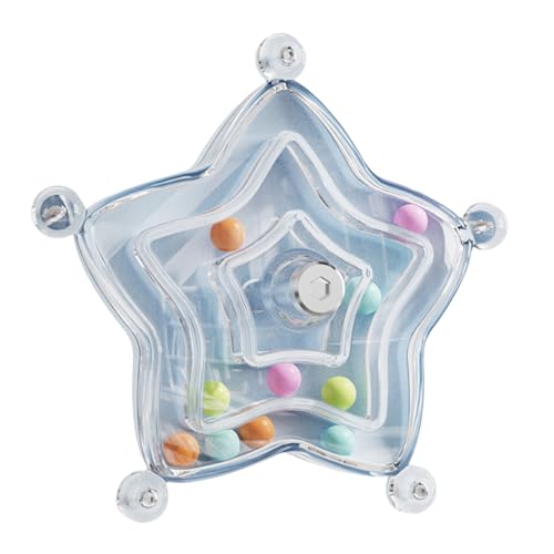 Drehbares Vogel-Spinner-Spielzeug mit rollenden Perlen, langlebig, Polypropylen-Rotatoren zur Förderung natürlicher Verhaltensweisen, verhindert Langeweile, Zerbrechen, rotierendes Spielzeug von Illkjasfc
