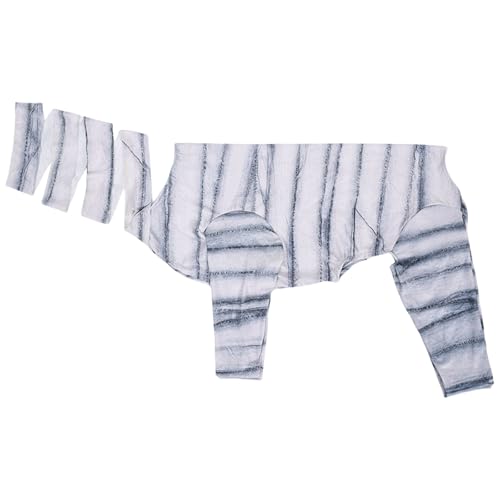 Illkjasfc Hund Overall Kostüm Dress Up Halloween Haustier Weiche Kostüm Mumien Mantel Thema Cosplay Zubehör von Illkjasfc