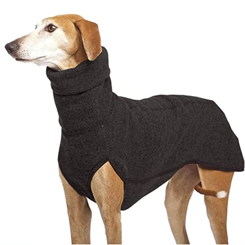 Imily Bela Hundepullover Fleece Rollkragen Hundemantel Warmer Weste Pullover Outdoor Hundejacke Winterkleidung für Kleine Mittel Große Hunde,Schwarz,S von Imily Bela