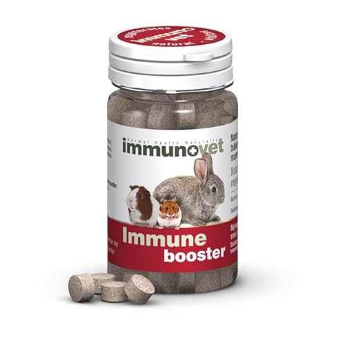 Immunovet Pets Kautabletten zur Immununterstützung für kleine Säugetiere – natürliche Ergänzung für Kaninchen, Meerschweinchen, Frettchen – 100 Stück Immunovet Pets Kautabletten zur Immununterstützung für kleine Säugetiere – natürliche Ergänzung für Kaninchen, Meerschweinchen, Frettchen – 100 Stück von Immunovet