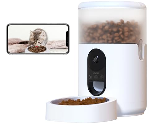Imou 4L Futterautomat Katze mit 4MP & 360° Kamera, Automatischer Futterspender für Katze/Hund mit Sensor für Niedriger Futter & Blockierung, Erkennung von Bewegung und Haustieren, 1-15 Mahlzeiten/Tag Imou 4L Futterautomat Katze mit 4MP & 360° Kamera, Automatischer Futterspender für Katze/Hund mit Sensor für Niedriger Futter & Blockierung, Erkennung von Bewegung und Haustieren, 1-15 Mahlzeiten/Tag von Imou