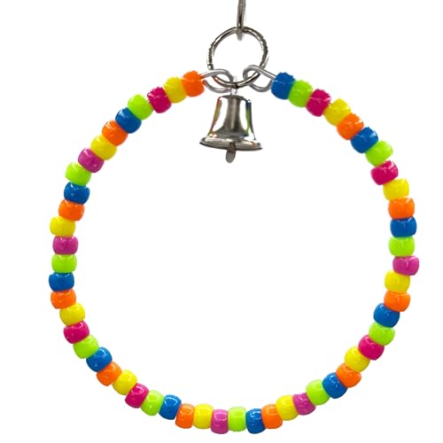 960 Ringing Rainbow Swing Vogelspielzeug für Papageien Sittiche Spielzeug Nymphensittiche Spielzeug Vogel Spielplatz Schaukel für Vögel Conure Spielzeug Aras Spielzeug Lovebird Spielzeug Vogelschaukel von Impeckable Bird Toys