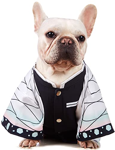 Impoosy Halloween-Hundekostüme, lustig, Cosplay, Haustierkleidung, Welpenkleidung für kleine Hunde, Katzen, Shirts, Outfits (S, Weiß) von Impoosy