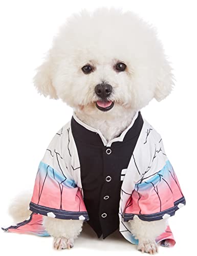 Impoosy Hunde-Halloween-Kostüm, niedlich, Haustierkleidung, Welpen, Cosplay-Shirts für kleine, mittelgroße und große Hundebekleidung, Größe M, Weiß von Impoosy