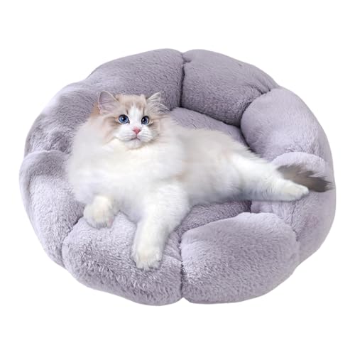 Imtrub Beruhigendes Katzenbett – Weiches, warmes Katzenbett, Blumen-Katzenhöhle, beruhigendes Haustierbett, Plüsch, waschbar, Katzennest für kleine Katzen, Indoor-Hunde und Haustiere Imtrub Beruhigendes Katzenbett – Weiches, warmes Katzenbett, Blumen-Katzenhöhle, beruhigendes Haustierbett, Plüsch, waschbar, Katzennest für kleine Katzen, Indoor-Hunde und Haustiere von Imtrub