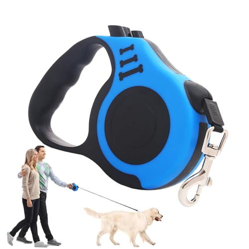 Imtrub Einziehbarer PET -Blei, Teleskop -Traktionsseil | Hochleistungs -Haustiertraktionseil,Ergonomisches Griff im Freien im Freien für Katzen, kleine oder mittelgroße Hunde von Imtrub