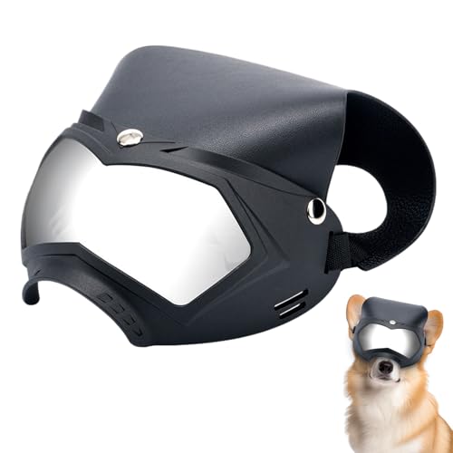 Imtrub Haustierbrille - Winddichte UV Schutzbrille mit Hut für Welpen | Abnehmbarer Atmungsaktiver Hundeschutzhelm Haustierzubehör für Aktivitäten im Freien wie Bergwandern Sommerfeste und Imtrub Haustierbrille - Winddichte UV Schutzbrille mit Hut für Welpen | Abnehmbarer Atmungsaktiver Hundeschutzhelm Haustierzubehör für Aktivitäten im Freien wie Bergwandern Sommerfeste und von Imtrub