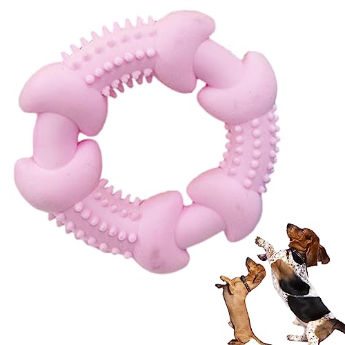 Imtrub Hunde-Beißring-Spielzeug | TPR-Kauspielzeug,Zähneknirschendes Spielzeug mit Milchgeschmack für Welpen beruhigt das Zahnfleisch, stärkt die Zähne und unterstützt das Training von Imtrub