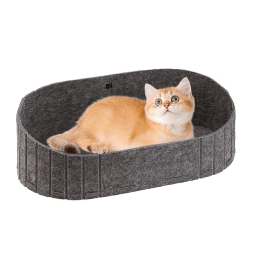 Imtrub Katzenbett | Gefilztes Katzen Nest | Kausicheres Kratzfester Komfort Nest Für Couch Stuhl Auto Sofa Imtrub Katzenbett | Gefilztes Katzen Nest | Kausicheres Kratzfester Komfort Nest Für Couch Stuhl Auto Sofa von Imtrub