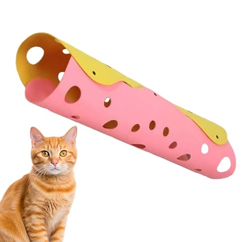 Imtrub Katzenbett-Tunnel, weiches Filz-Verstecknest für Kätzchen, waschbares Filz-Katzentunnelbett für Spielübungen, Unterhaltung, Schlafzimmer, Wohnzimmer, Wohnung, drinnen und draußen von Imtrub