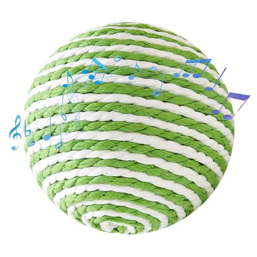 Imtrub Katzenkratzball, Sisal-Katzenkratzer - Mehrzweck-Kaninchen-Kratzspielzeug mit Glocke,Verschleißfestes Kratzspielzeug, Sisal-Kratzball, Katzenballspielzeug, Katzenschleifkrallenball, Imtrub Katzenkratzball, Sisal-Katzenkratzer - Mehrzweck-Kaninchen-Kratzspielzeug mit Glocke,Verschleißfestes Kratzspielzeug, Sisal-Kratzball, Katzenballspielzeug, Katzenschleifkrallenball, von Imtrub