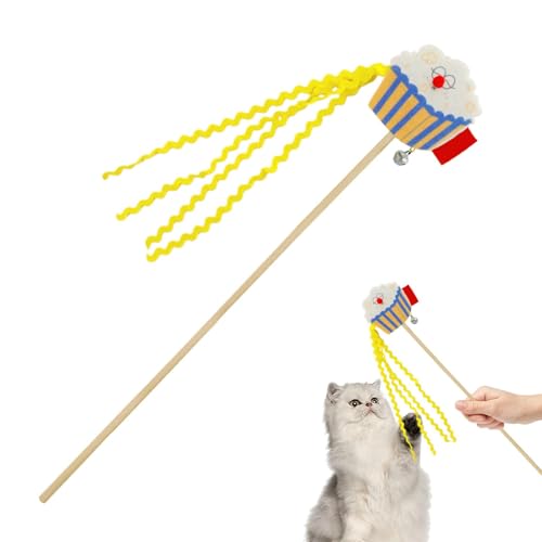 Imtrub Katzenstäbe für Indoor-Katzen, bunter interaktiver Katzenstab mit Glocken, Katzenschnur, Spielzeug für kleine, mittelgroße und große Rassen Imtrub Katzenstäbe für Indoor-Katzen, bunter interaktiver Katzenstab mit Glocken, Katzenschnur, Spielzeug für kleine, mittelgroße und große Rassen von Imtrub